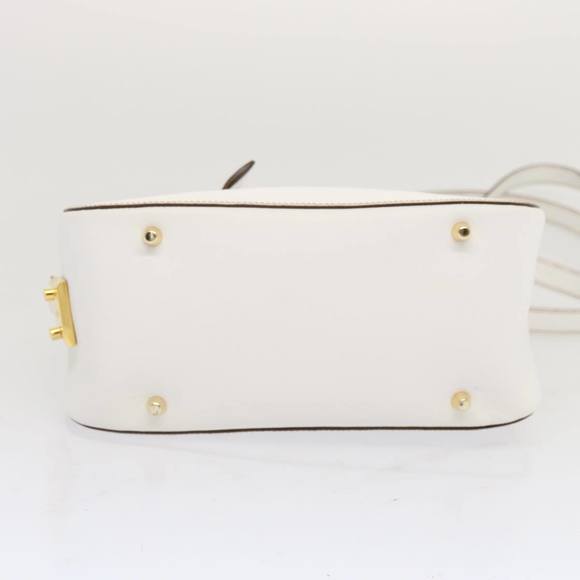 PRADA Safiano leather Shoulder Bag White Auth bs12825 - Picture 5 of 16